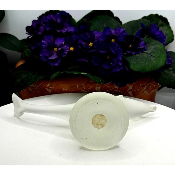 Vintage 1990's Frosted Art Glass Dolphin On Base Signed by Artist - Picture 6 of 9